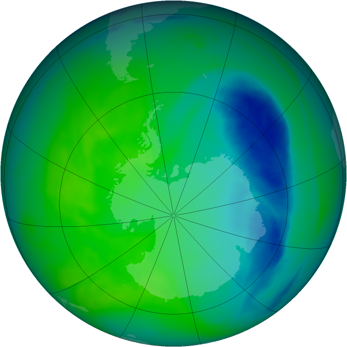 Ozone Map 2005-11-16